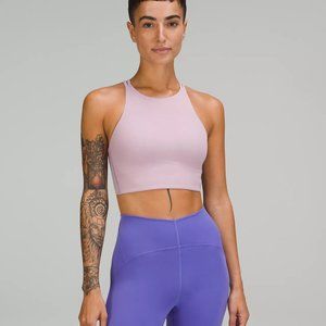 Lululemon Like a Cloud High-Neck Longline Bra B/C Cup - Dew Pink